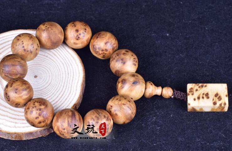 太行崖柏千年陈化料精品2.0 满瘤疤花手串高密度老料-6