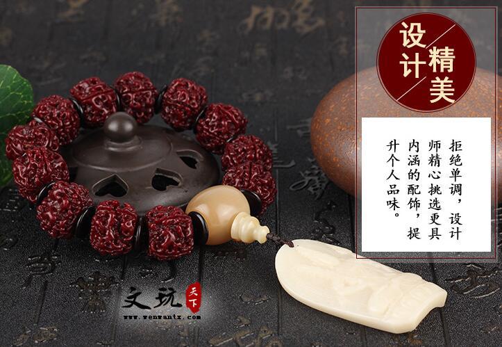 古法做旧机刷包浆玉化藏式金刚菩提子五5瓣爆肉原创款式-5