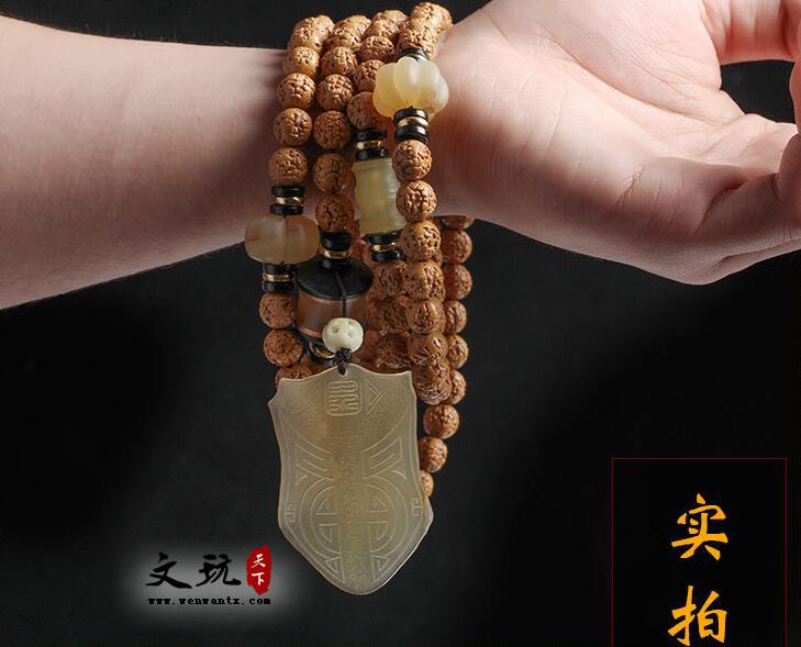 天然五5瓣无齿小金刚菩提子圆珠尼泊尔108颗佛珠手链手串-5