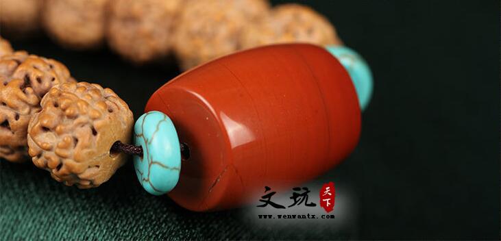 原创精品天然满肉金刚菩提子5五瓣108颗佛珠手链手串-9