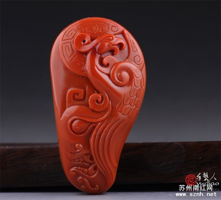 南红玛瑙雕刻题材中麒麟送子的传说