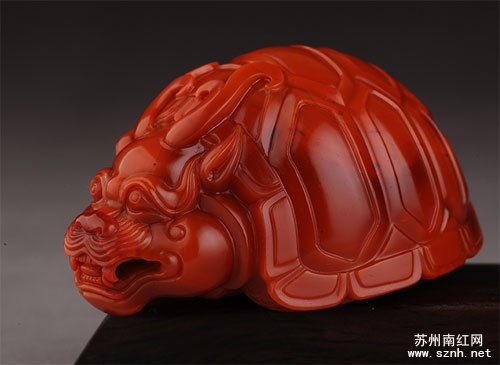 南红玛瑙龟类题材作品寓意